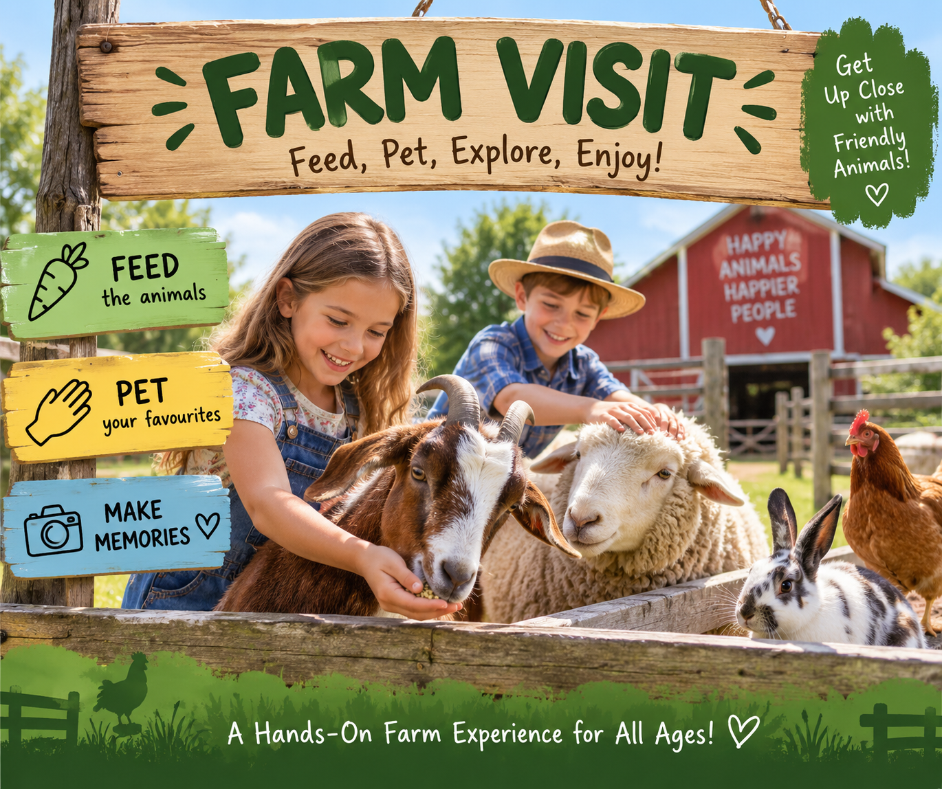 Farm Visit โ Feed, Pet & Enjoy the Animals ๐๐๐